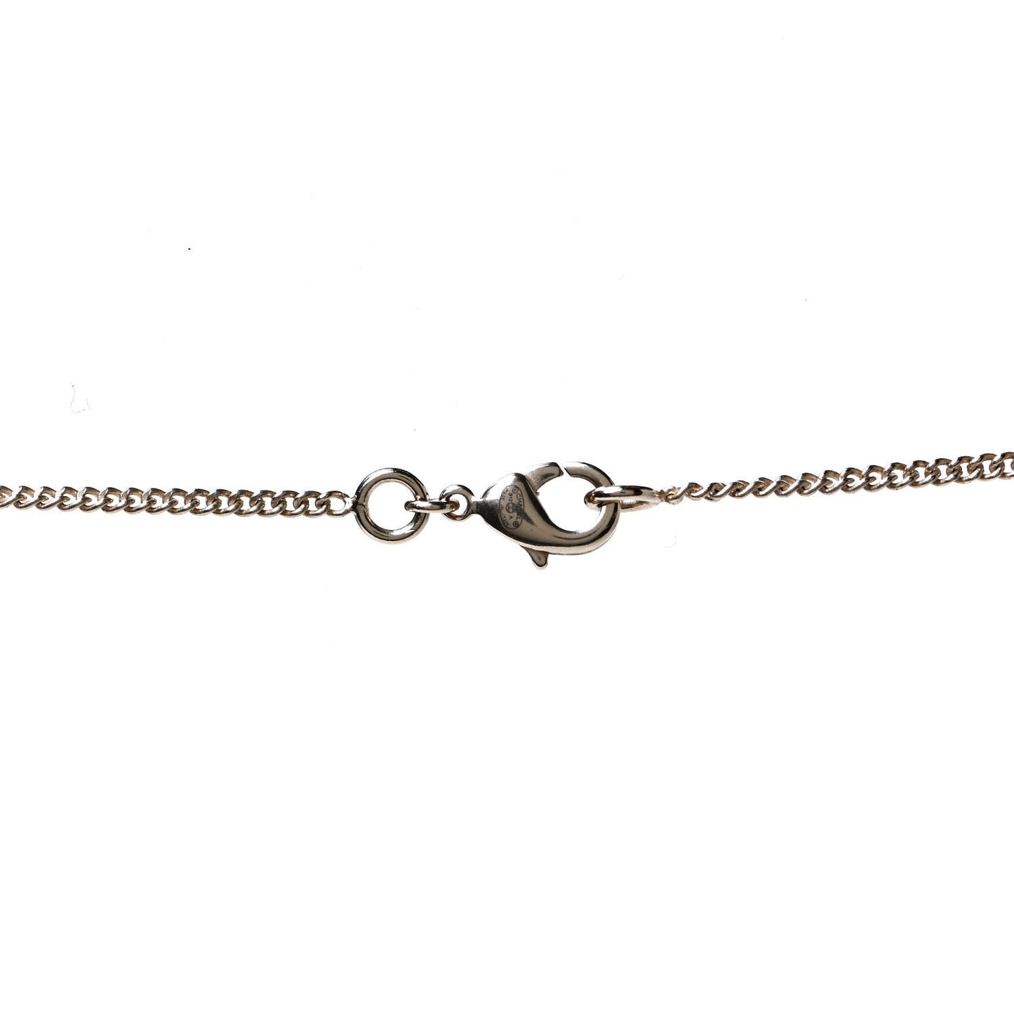 Enamel Charming Chic Classic Flap CC Charm Necklace Black