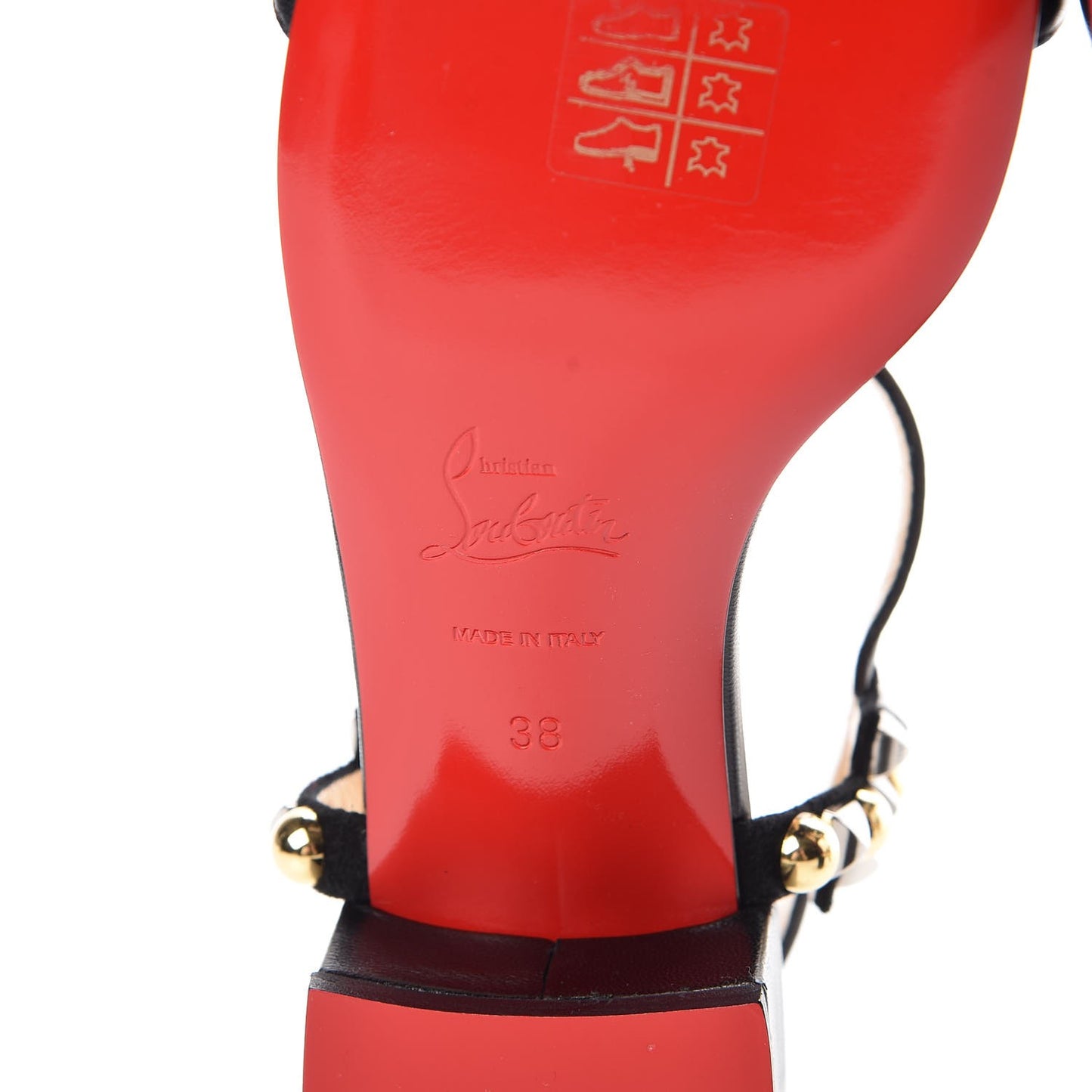 Nappa Kaleidra 25 T-Strap Sandals 38 Black