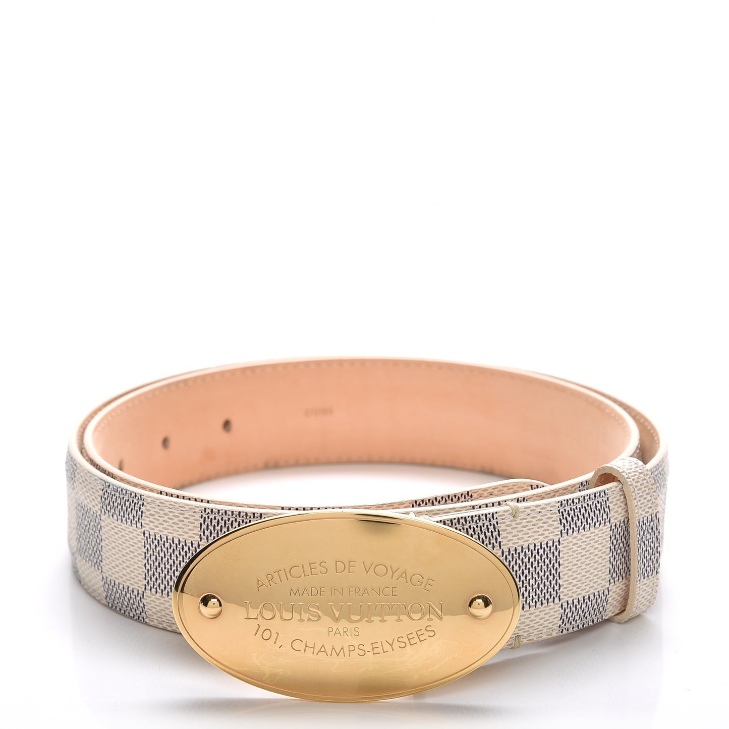 Damier Azur Voyage Belt 85 34