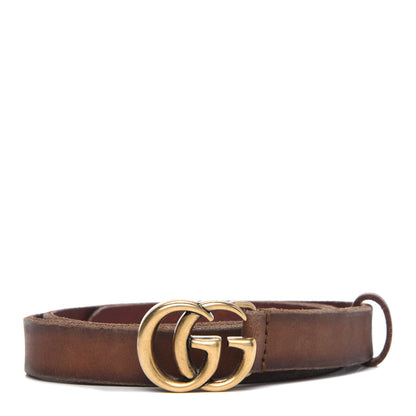 Gucci Faded Calfskin Double G 20mm Belt 80 32 Cuir 1 of 7