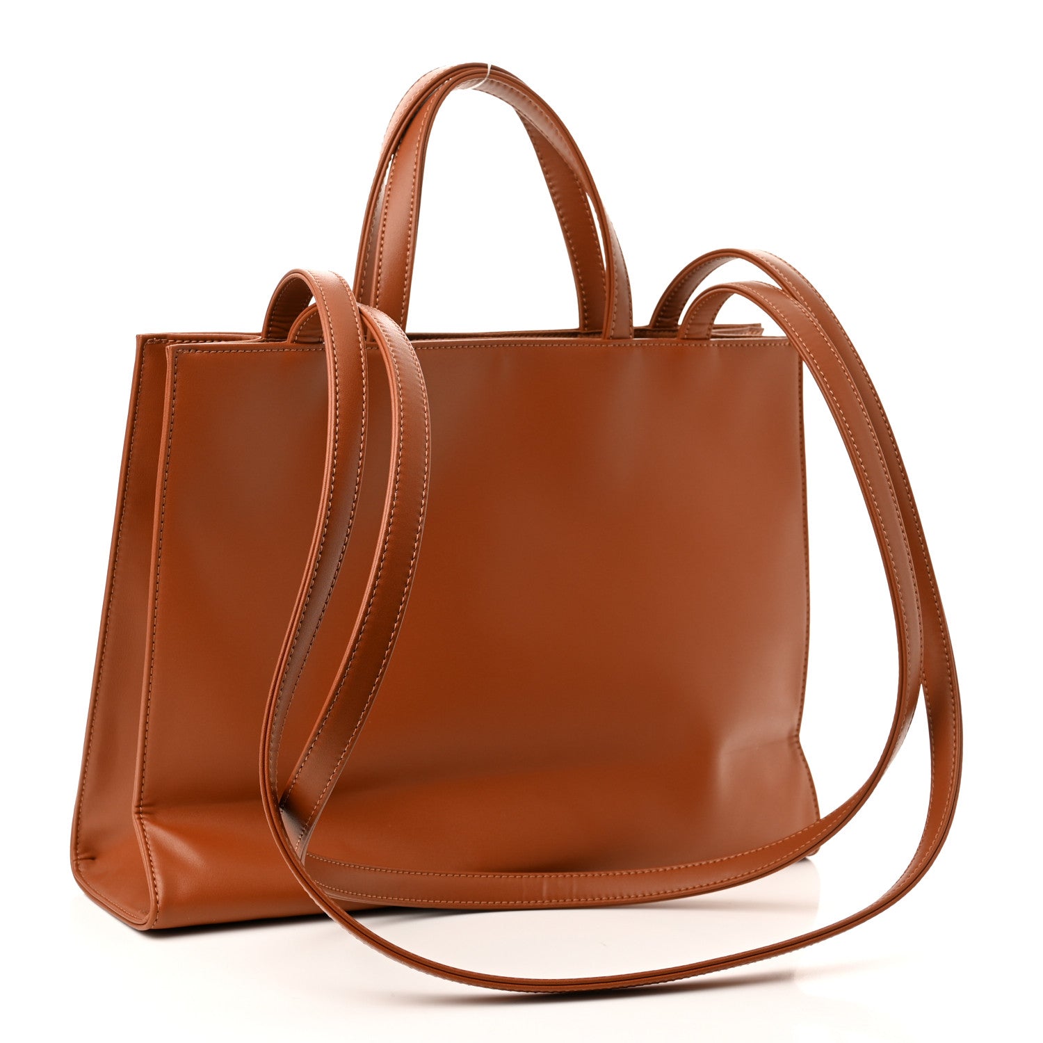 Telfar Vegan Leather Medium Shopping Bag Tan 3 of 10