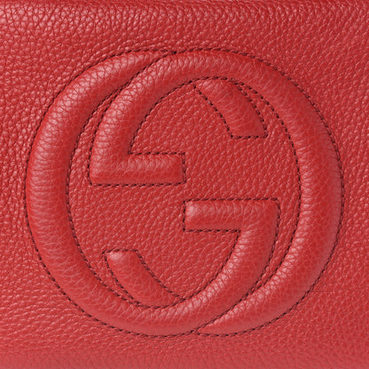 Gucci Pebbled Calfskin Small Soho Disco Bag Tabasco Red 11 of 11
