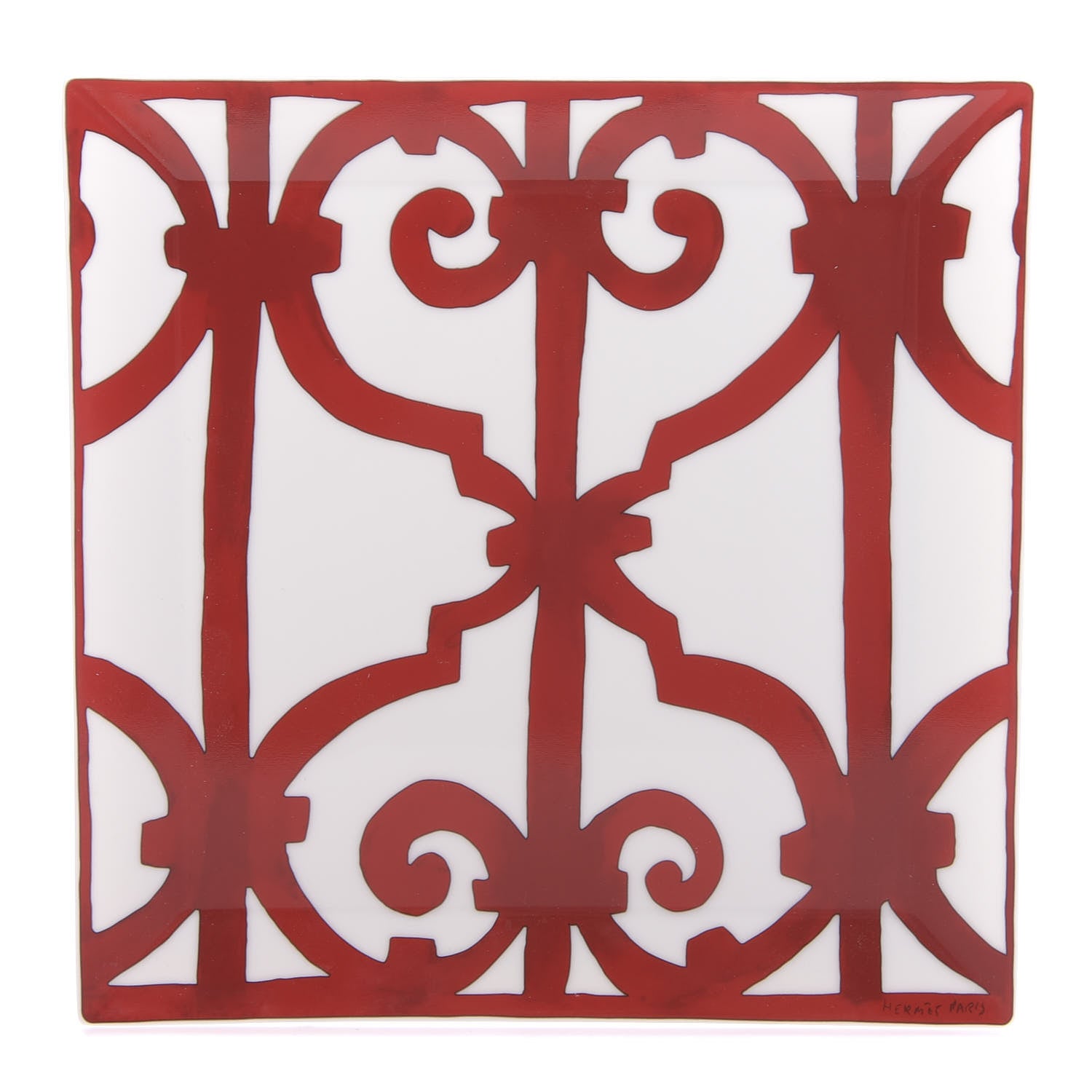 Hermes Porcelain Balcon du Guadalquivir Square Plate n°5 1 of 7