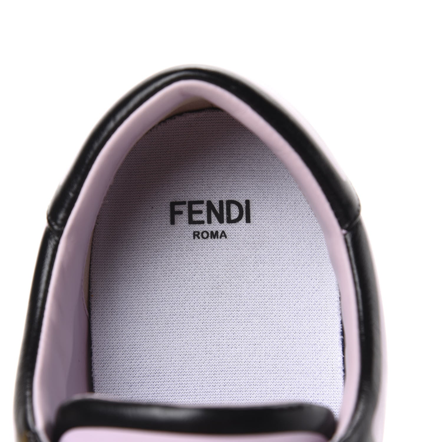 Fendi X JOSHUA VIDES Nappa Rockoclick Slip On Sneakers 38 Pink Xiloph White Black 8 of 11