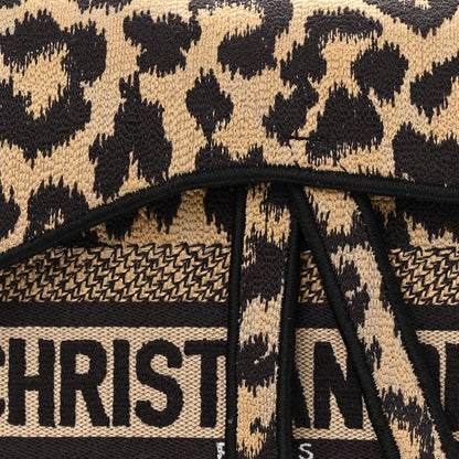 Christian Dior Canvas Mizza Embroidered Saddle Bag Beige Multicolor 8 of 12