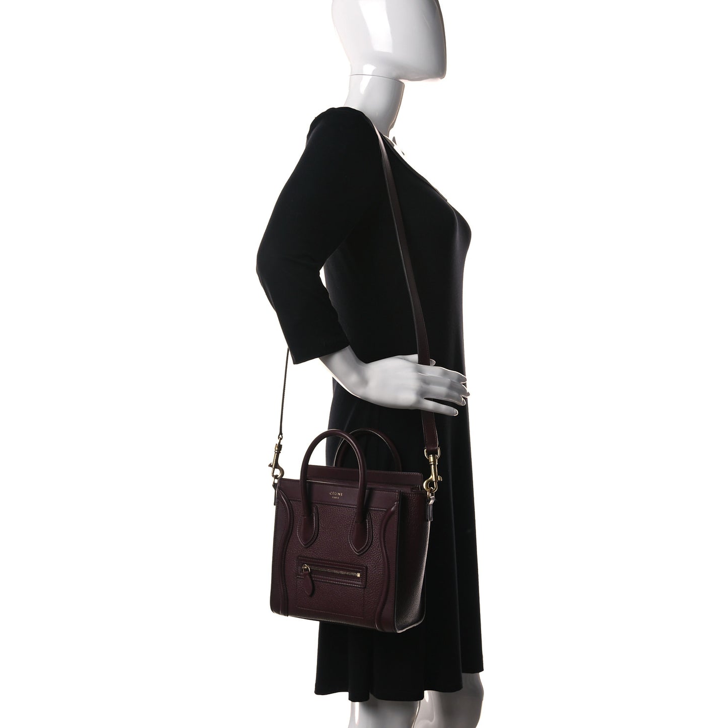 Goatskin Nano Luggage Burgundy