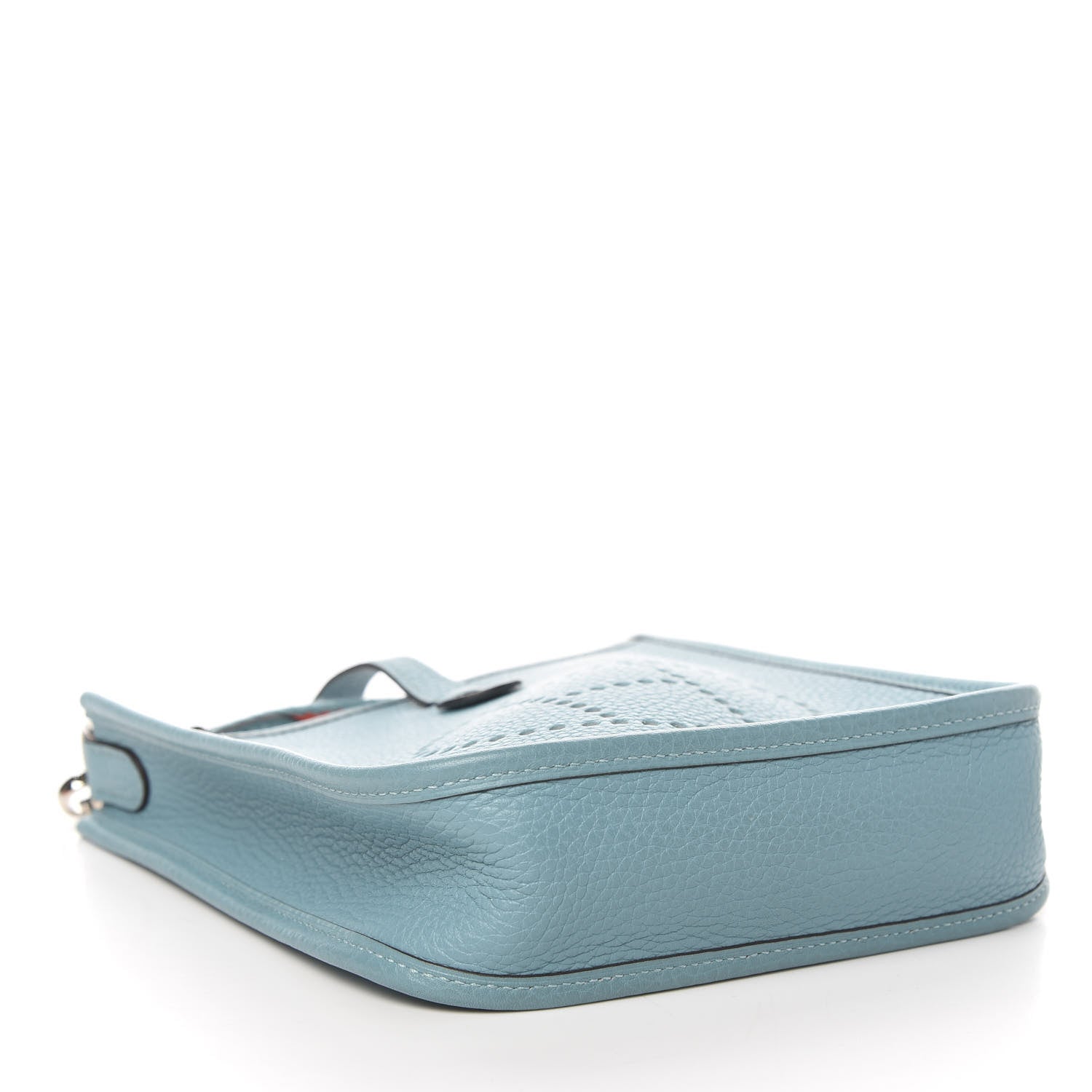 Hermes Taurillon Clemence Evelyne TPM Bleu Saint Cyr Orange Poppy 3 of 10