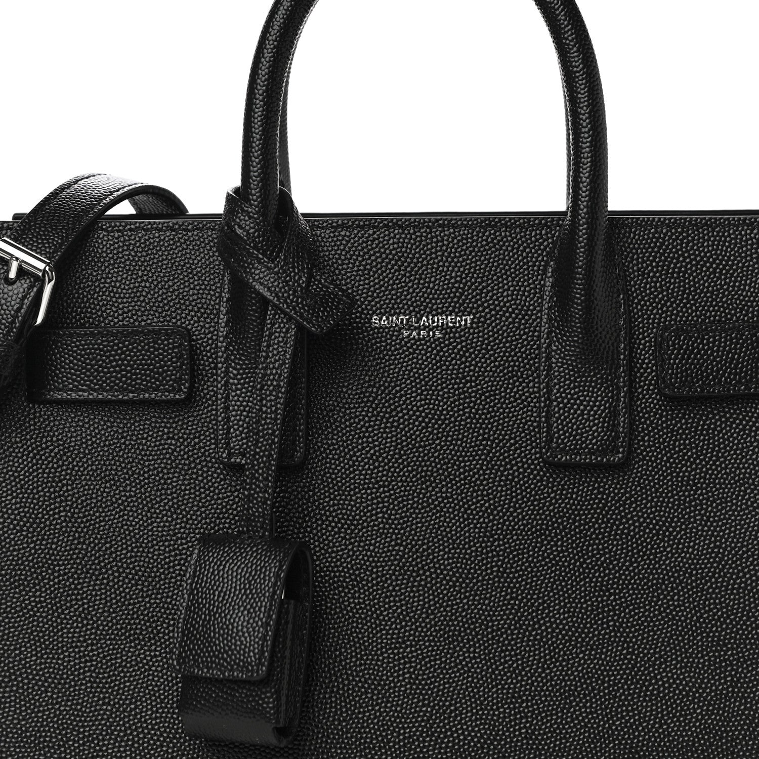 Saint Laurent Grained Calfskin Nano Sac De Jour Black 7 of 11