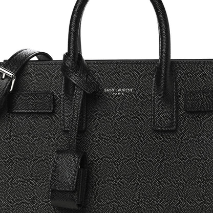 Saint Laurent Grained Calfskin Nano Sac De Jour Black 7 of 11