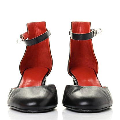 Hermes Goatskin Baby 55 Pumps 39 Black 2 of 4