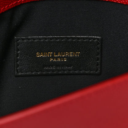 Saint Laurent Grain De Poudre Uptown Pouch Red 6 of 7