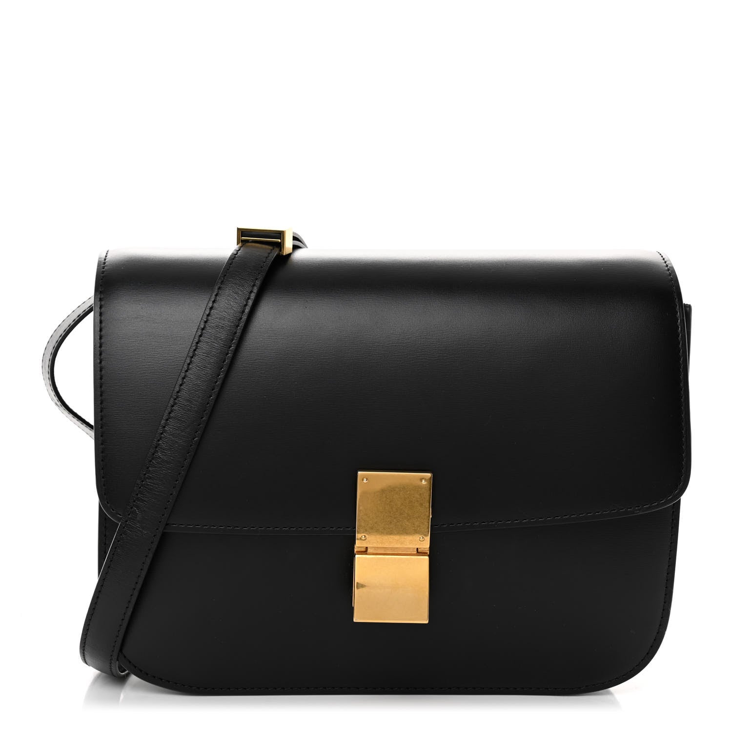Celine Box Calfskin Medium Classic Box Flap Bag Black 1 of 10