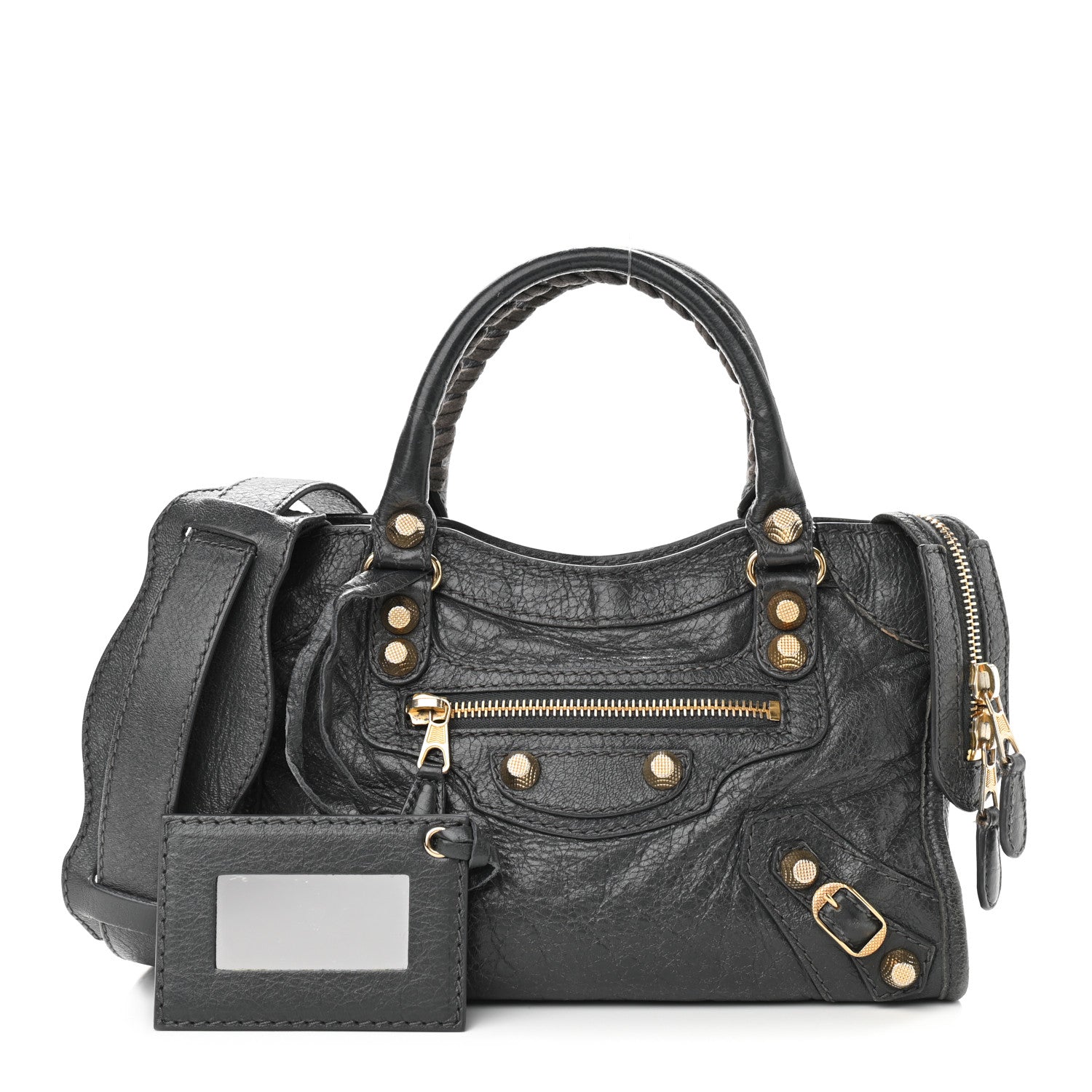 Balenciaga Agneau Giant 12 Gold Hardware Mini City Gris Fossile 1 of 20