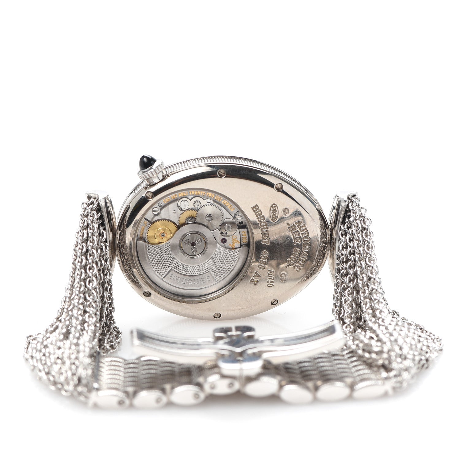 Breguet 18K White Gold Diamond Mother of Pearl 29mm Reine de Naples Automatic Watch 6 of 7