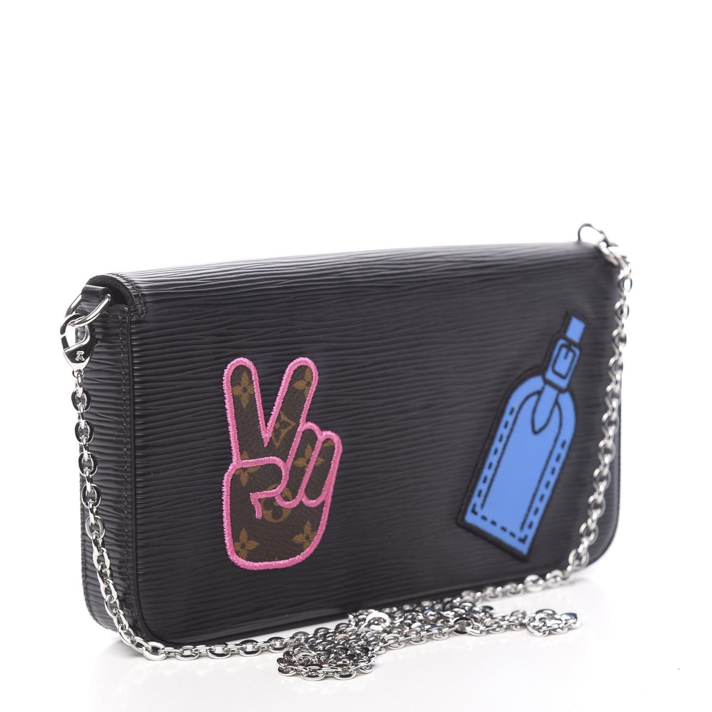 Epi LV Stories Pochette Felicie Black
