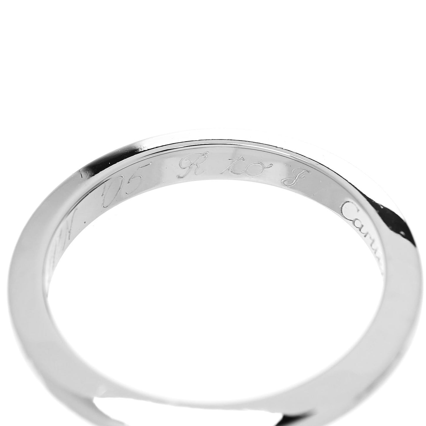 Platinum 2.5mm Declaration Wedding Band Ring 47 4