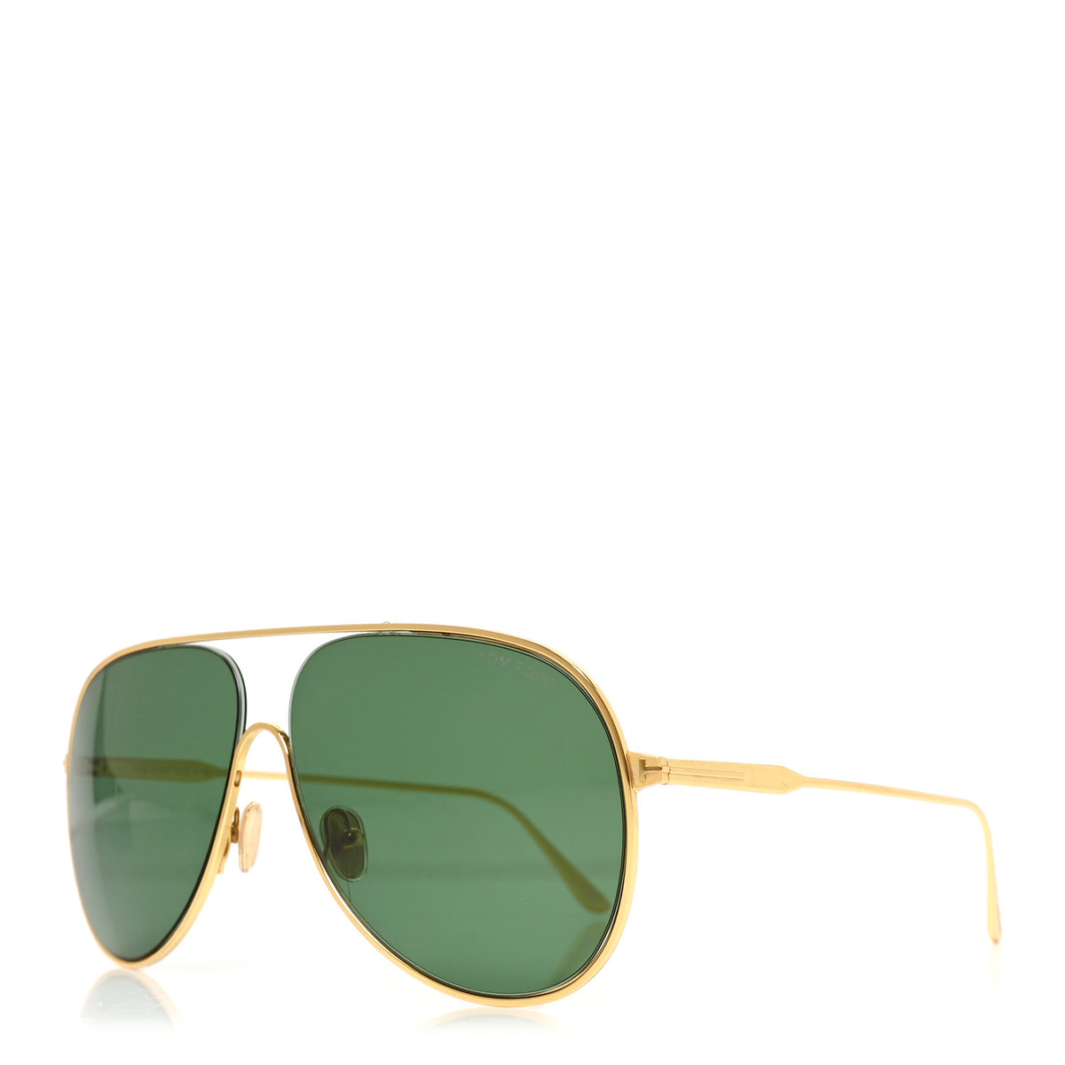 Metal Alec Aviator Sunglasses TF824 Gold Green