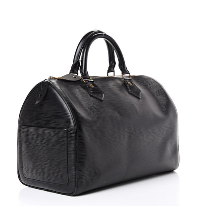 Louis Vuitton Epi Speedy 30 Black 2 of 17