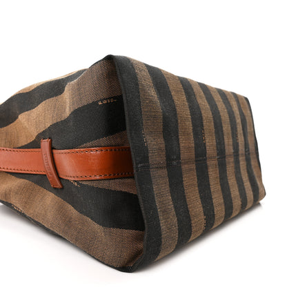 Fendi Pequin Cuoio Vegetale Large Hobo Tobacco Black Cuoio 9 of 10