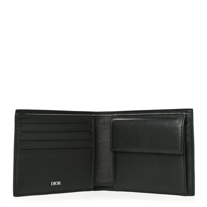 Christian Dior Calfskin Perforated Oblique Bi-Fold Do Galaxy Wallet Black 7 of 10
