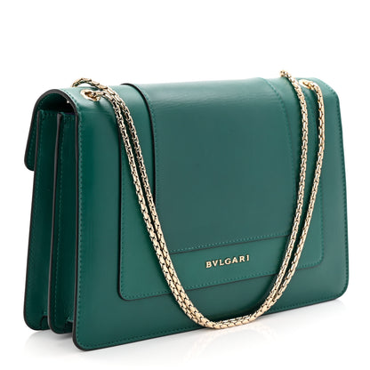Bulgari Calfskin Serpenti Forever Shoulder Bag Emerald Green 4 of 17