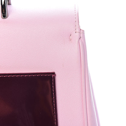 Christian Dior Metallic Patent Smooth Calfskin Small Be Dior Flap Pink Fuchsia 10 of 19