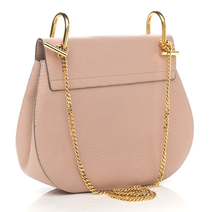 Chloe Grained Lambskin Drew Shoulder Bag Cement Pink 3 of 11