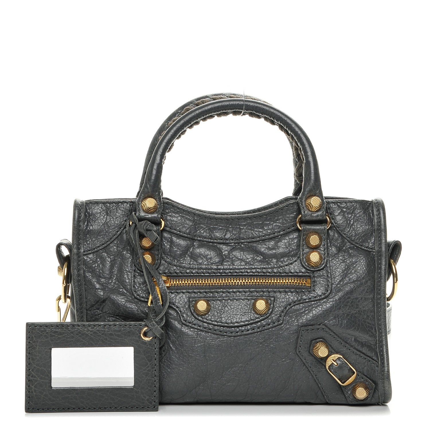 Balenciaga Agneau Giant 12 Gold Hardware Mini City Gris Tarmac 1 of 8