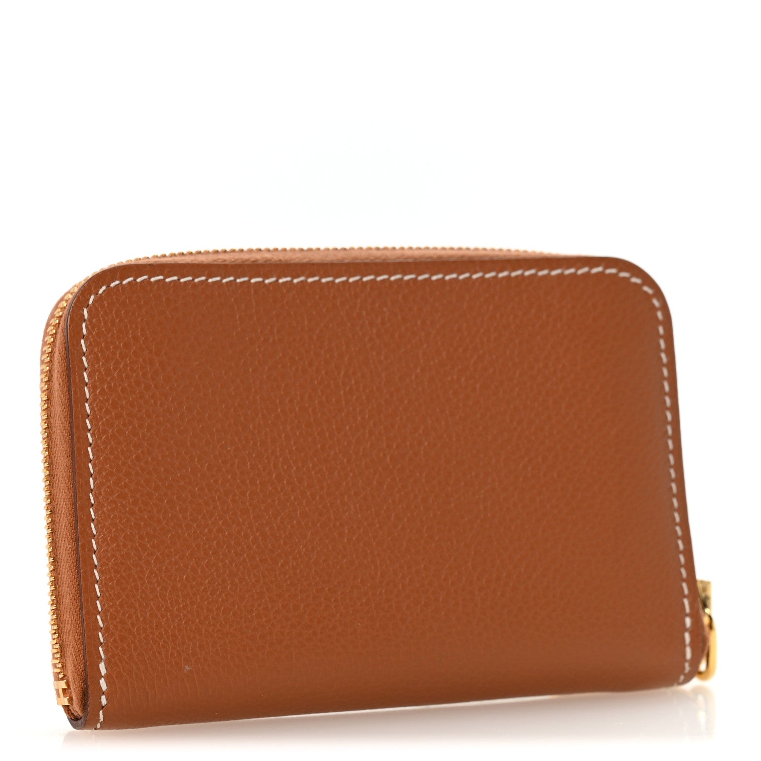 Hermes Evercolor Zipengo Chain D'Ancre Compact Cardholder Gold 3 of 8