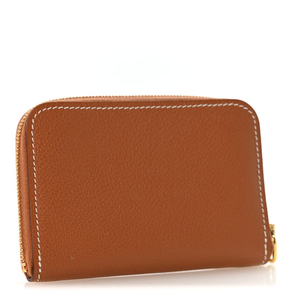 Hermes Evercolor Zipengo Chain D'Ancre Compact Cardholder Gold 3 of 8