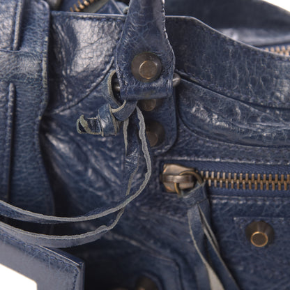 Balenciaga Agneau Classic Hardware Mini City Bleu Mineral 9 of 14