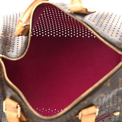 Louis Vuitton Monogram Perforated Speedy 30 Fuchsia 5 of 17