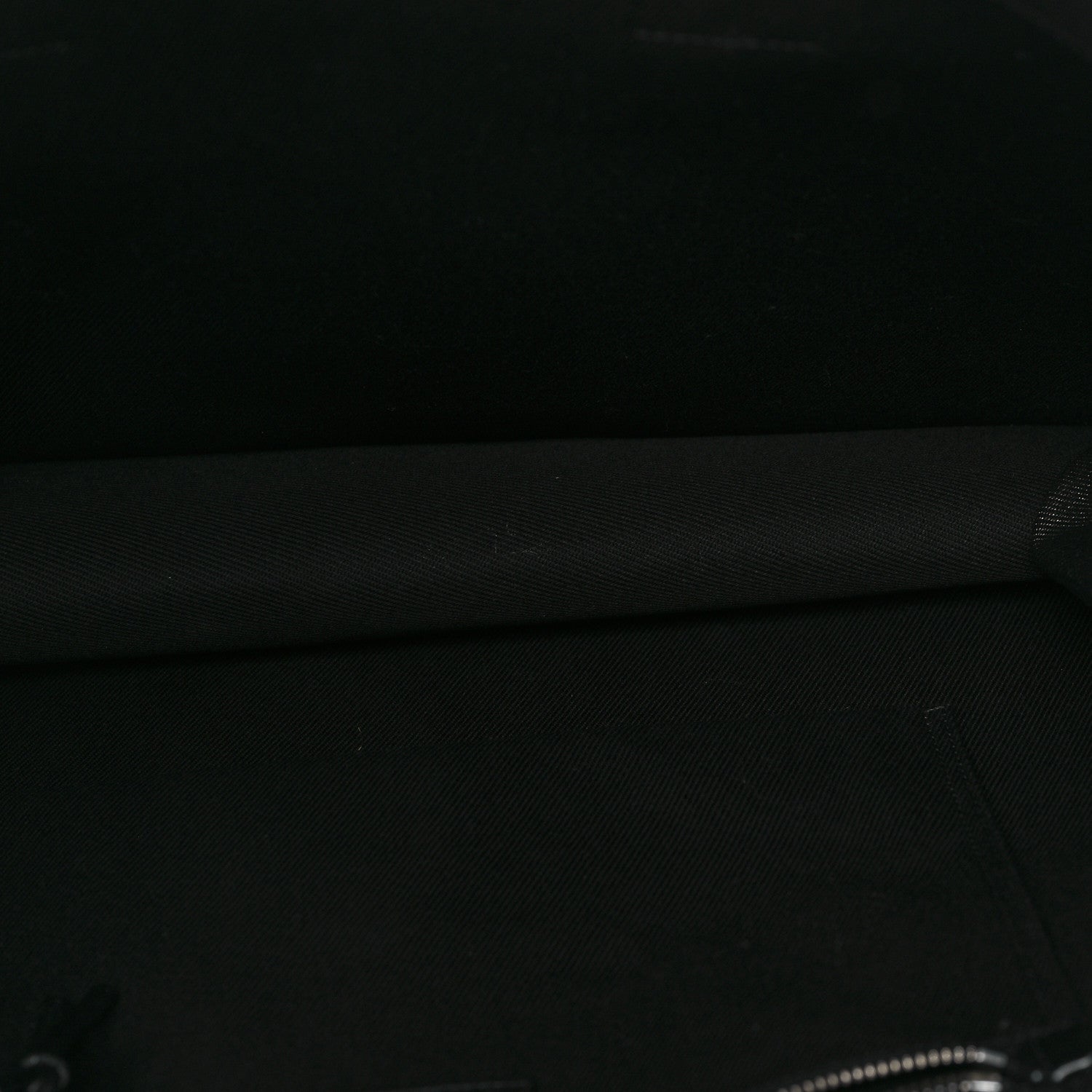 Saint Laurent Linen Calfskin Rive Gauche Tote Black 5 of 11