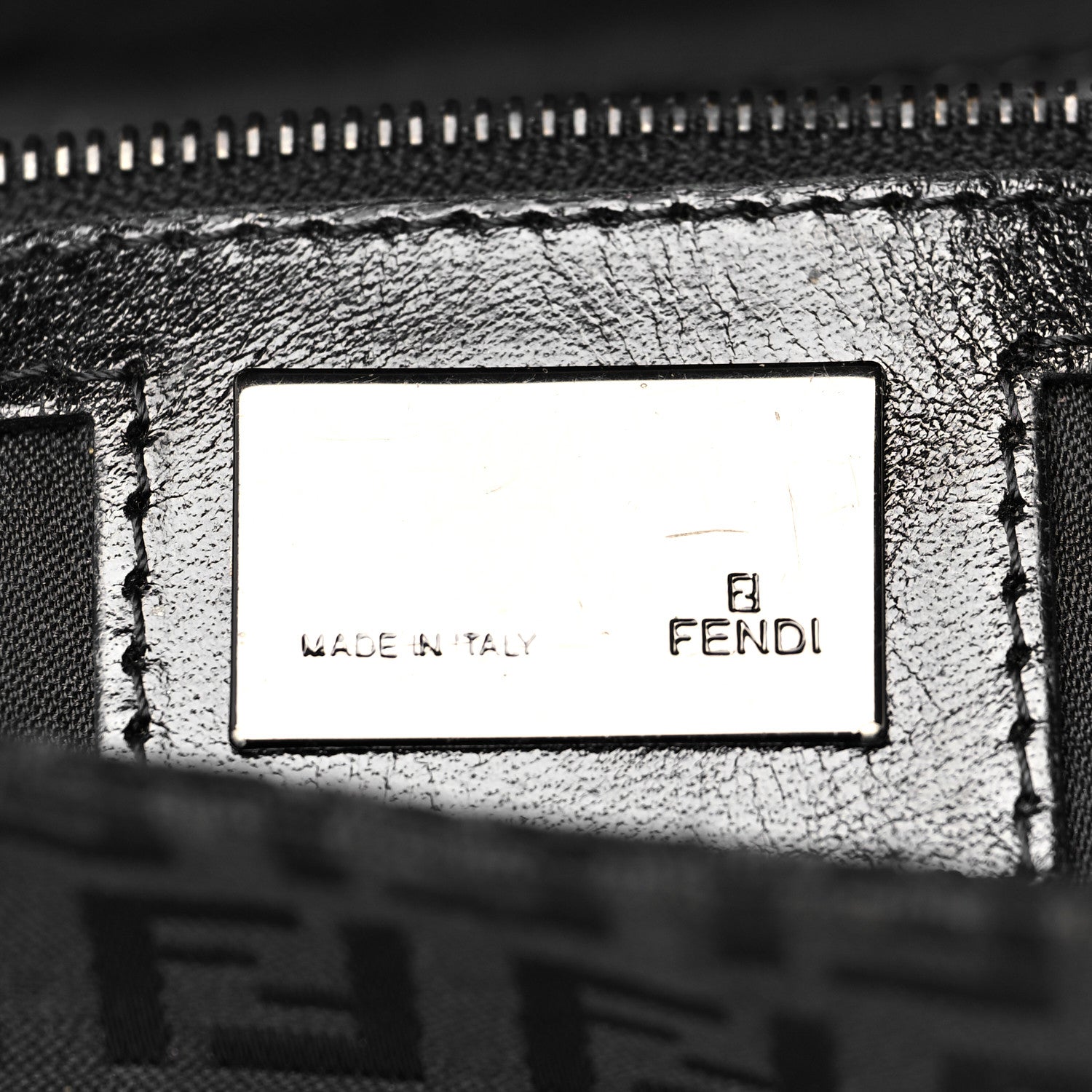Fendi Zucchino Mama Baguette Black 6 of 9