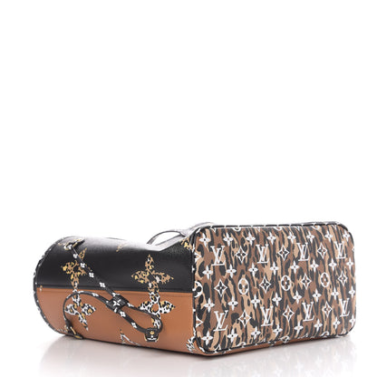 Louis Vuitton Monogram Giant Jungle Neverfull MM Black 4 of 10