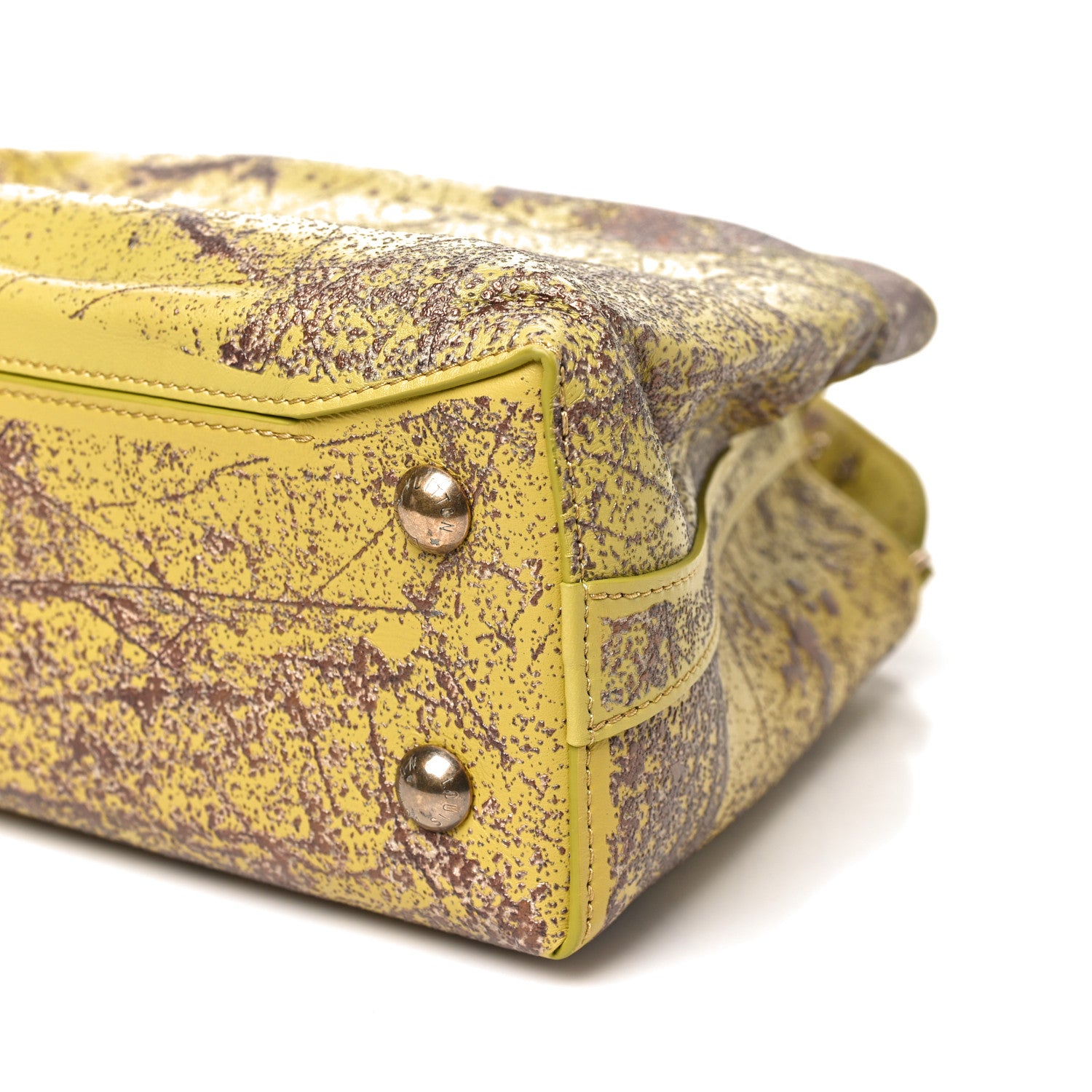 Louis Vuitton X KENNEDY YANKO Taurillon Artycapucines MM Chartreuse 10 of 11