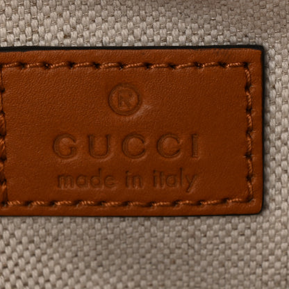 Gucci GG Denim Calfskin Web Mini GG Top Handle Bag Light Blue White 6 of 9