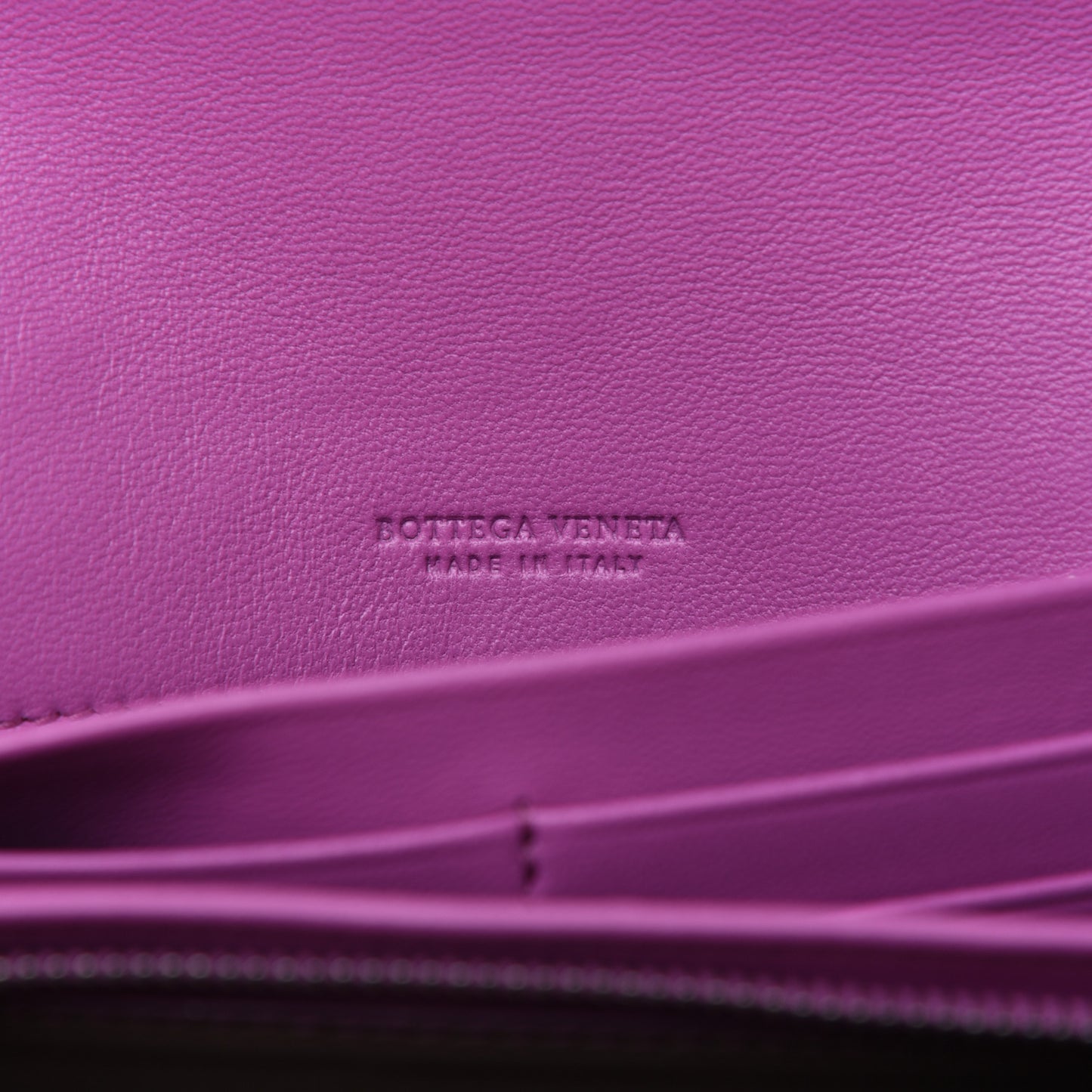 Nappa Intrecciato Continental Flap Wallet Peony