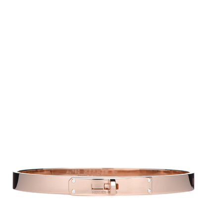 Hermes 18K Rose Gold Diamond PM Kelly Bracelet SH 1 of 5