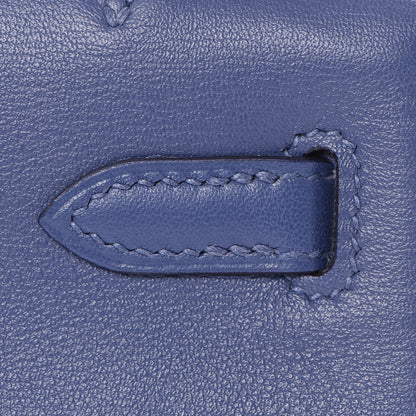 Hermes Swift Kelly Pochette Clutch Bleu Brighton 17 of 27