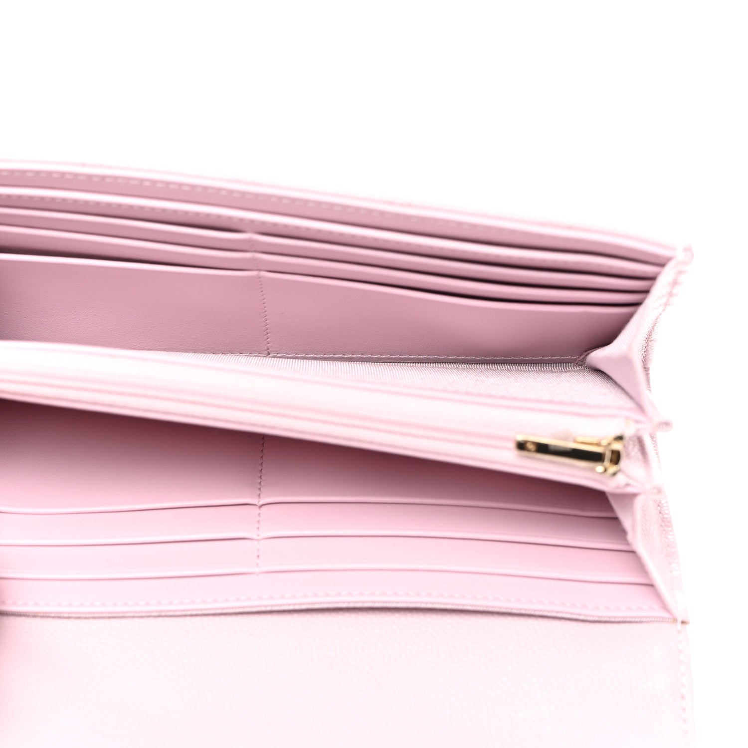 Chanel Caviar Quilted Large Gusset Flap Wallet Light Pink 5 of 9