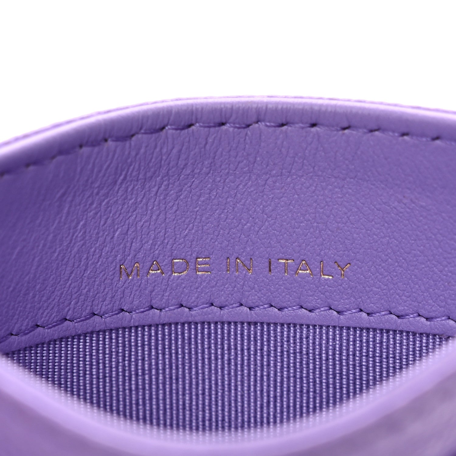 Chanel Caviar Quilted Card Holder Purple 7 of 10