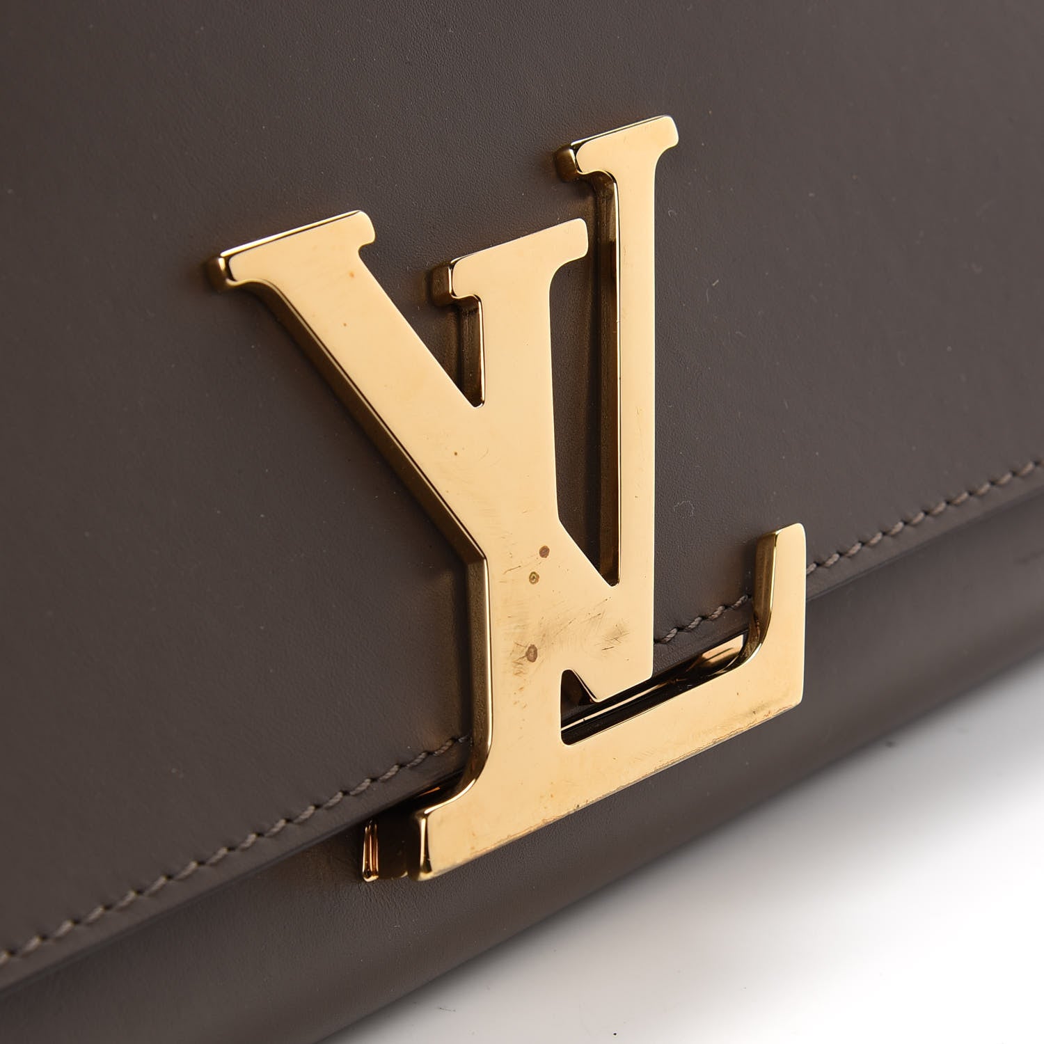 Louis Vuitton Calfskin Chain Louise GM Granit 9 of 9