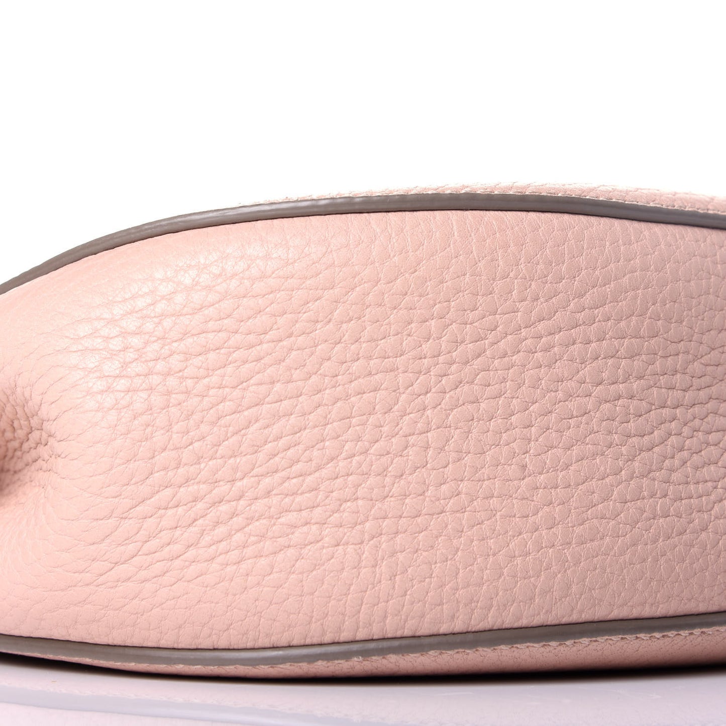 Grained Lambskin Drew Shoulder Bag Cement Pink
