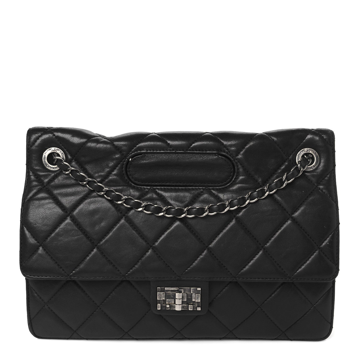 Chanel Washed Lambskin Jumbo Take Away Flap Black 1 of 11
