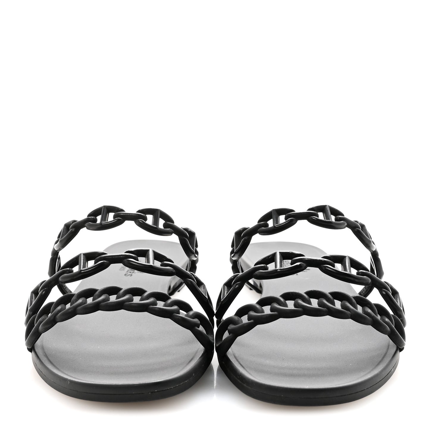 Rubber Chaine d'Ancre Rivage Sandals 35 Black