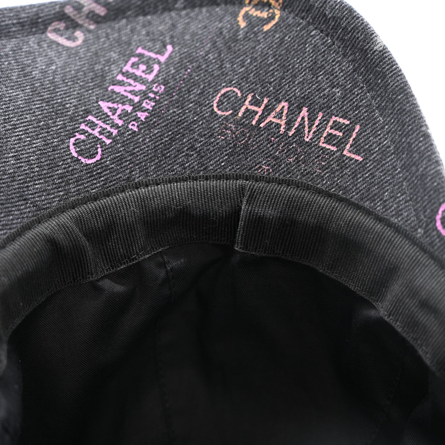 Chanel Denim Mood Cap Hat Black 9 of 9