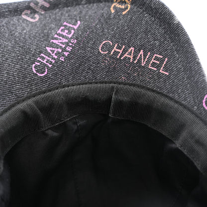 Chanel Denim Mood Cap Hat Black 9 of 9