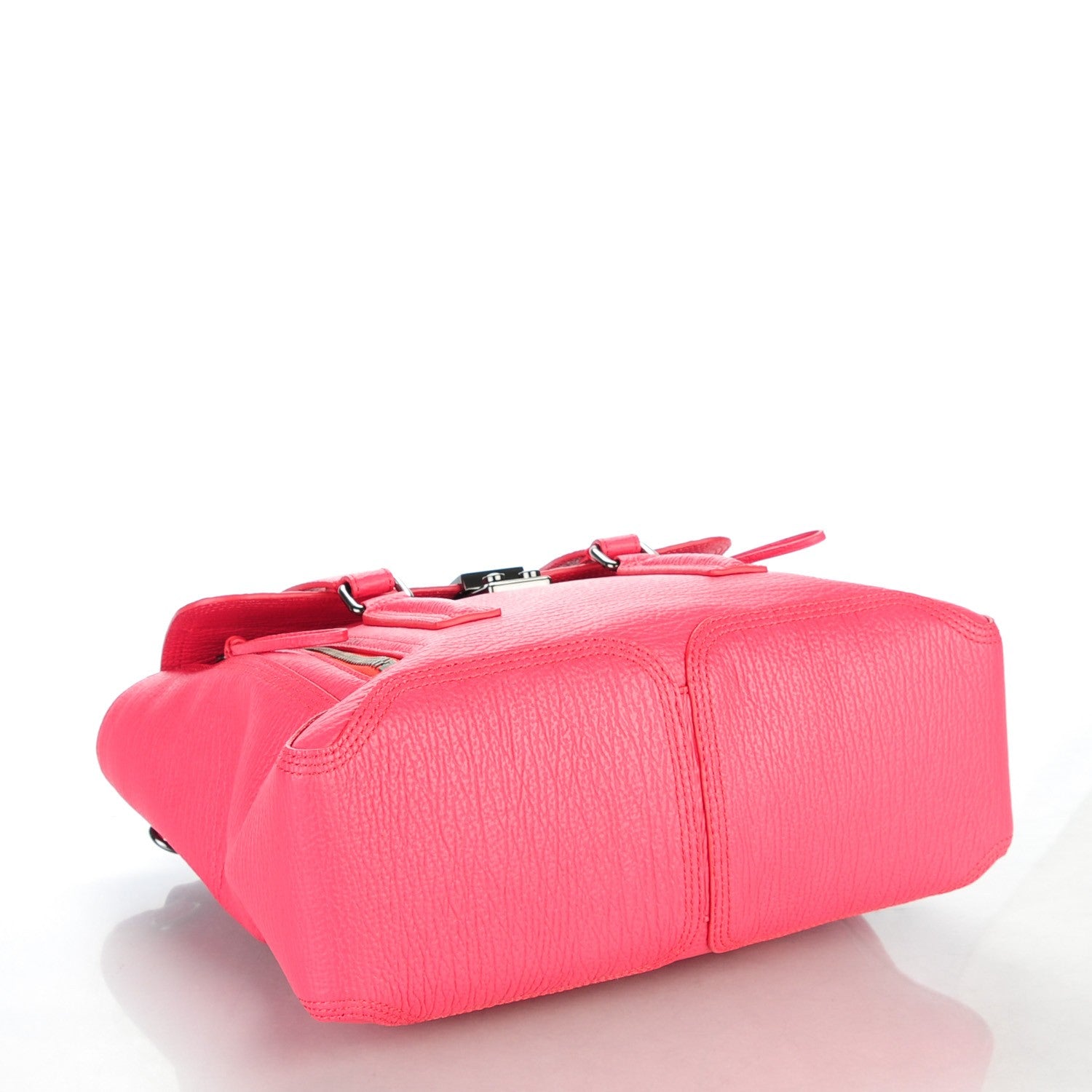 3.1 Phillip Lim 3.1 Textured Calfskin Medium Pashli Satchel Raspberry 4 of 7