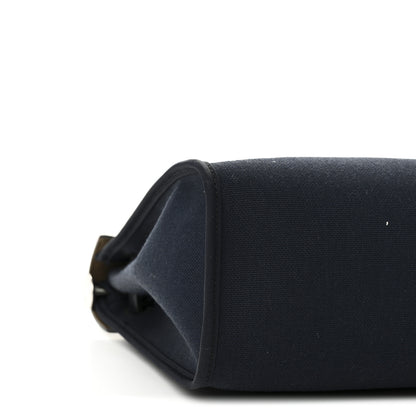 Hermes Military Toile Vache Hunter Herbag Zip PM 31 Bleu Marine Bleu Indigo 10 of 13